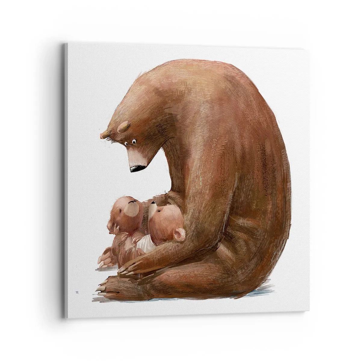 Cuadro sobre lienzo - Impresión de Imagen - Dulces sueños, niños - 70x70 cm