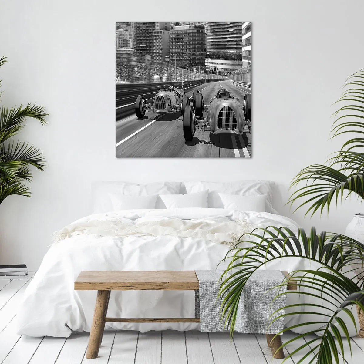 Cuadro sobre lienzo - Impresión de Imagen - Érase una vez en Montecarlo - 50x50 cm