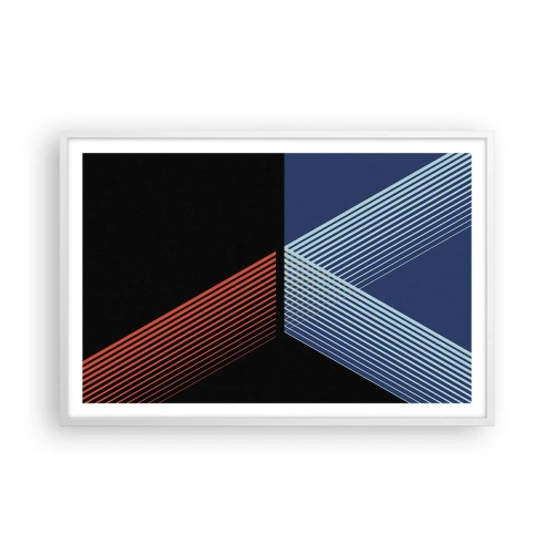 Póster en marco blanco - La rectitud - 91x61 cm
