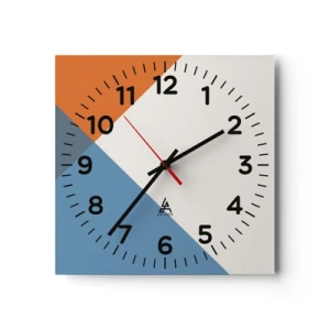 Reloj de pared - Reloj de vidrio - Desde el punto de vista de... - 30x30 cm