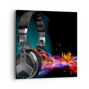 Cuadro sobre lienzo - Impresión de Imagen - En el fuego de la música - 40x40 cm