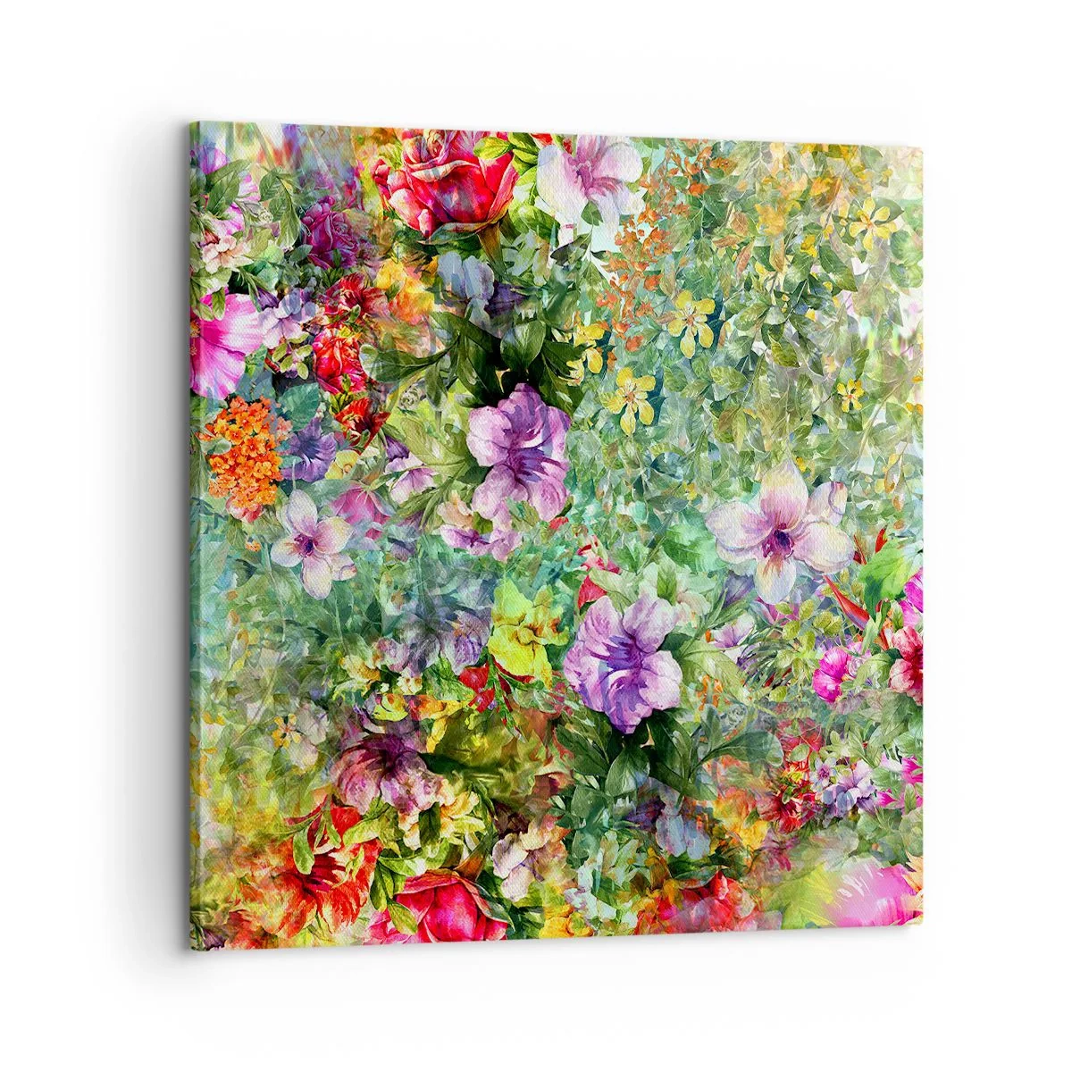 Cuadro sobre lienzo - Impresión de Imagen - En flores a la perdición - 60x60 cm