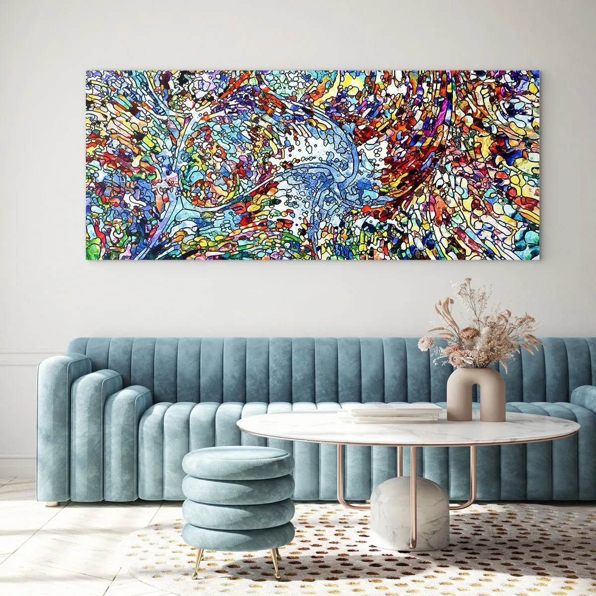 Cuadro sobre vidrio - Impresiones sobre Vidrio - Vidriera - 100x40 cm