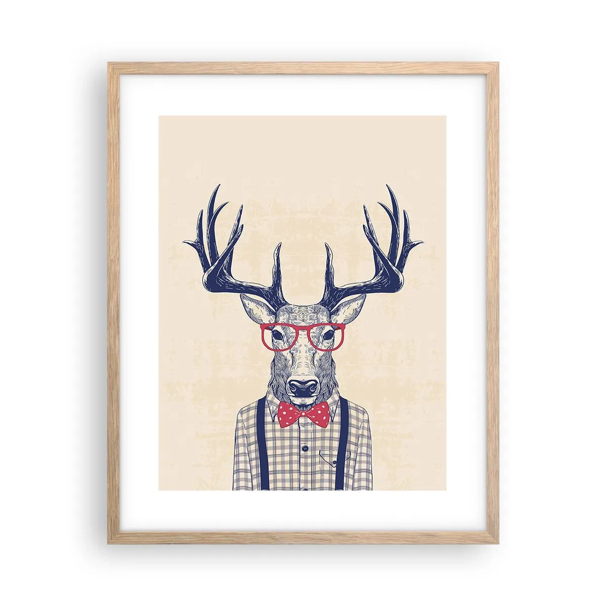 Póster en marco roble claro - Una extravagancia lúdica - 40x50 cm