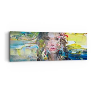 Cuadro sobre lienzo - Impresión de Imagen - Tras el velo del aire - 90x30 cm