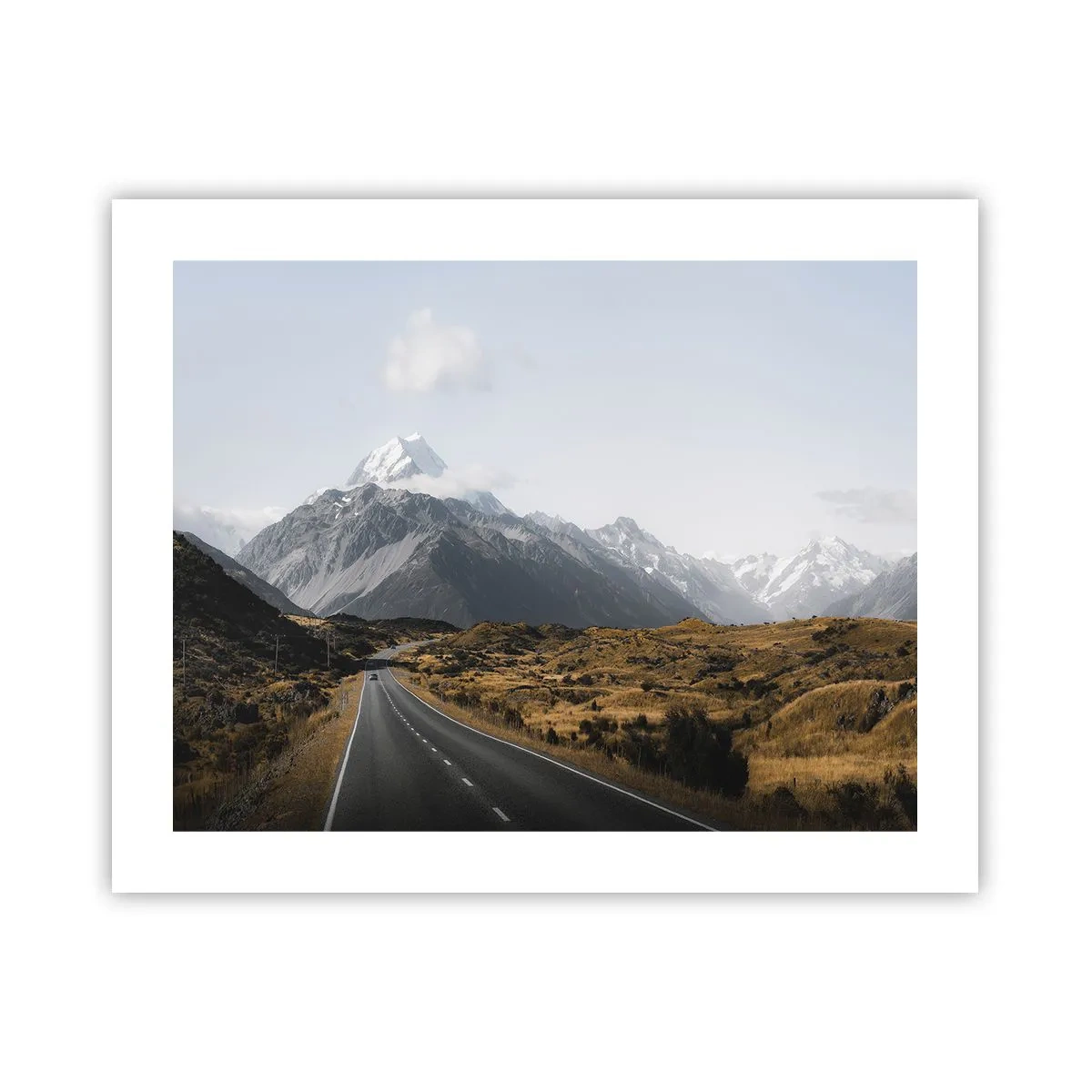 Póster - El camino al corazón de las montañas - 50x40 cm