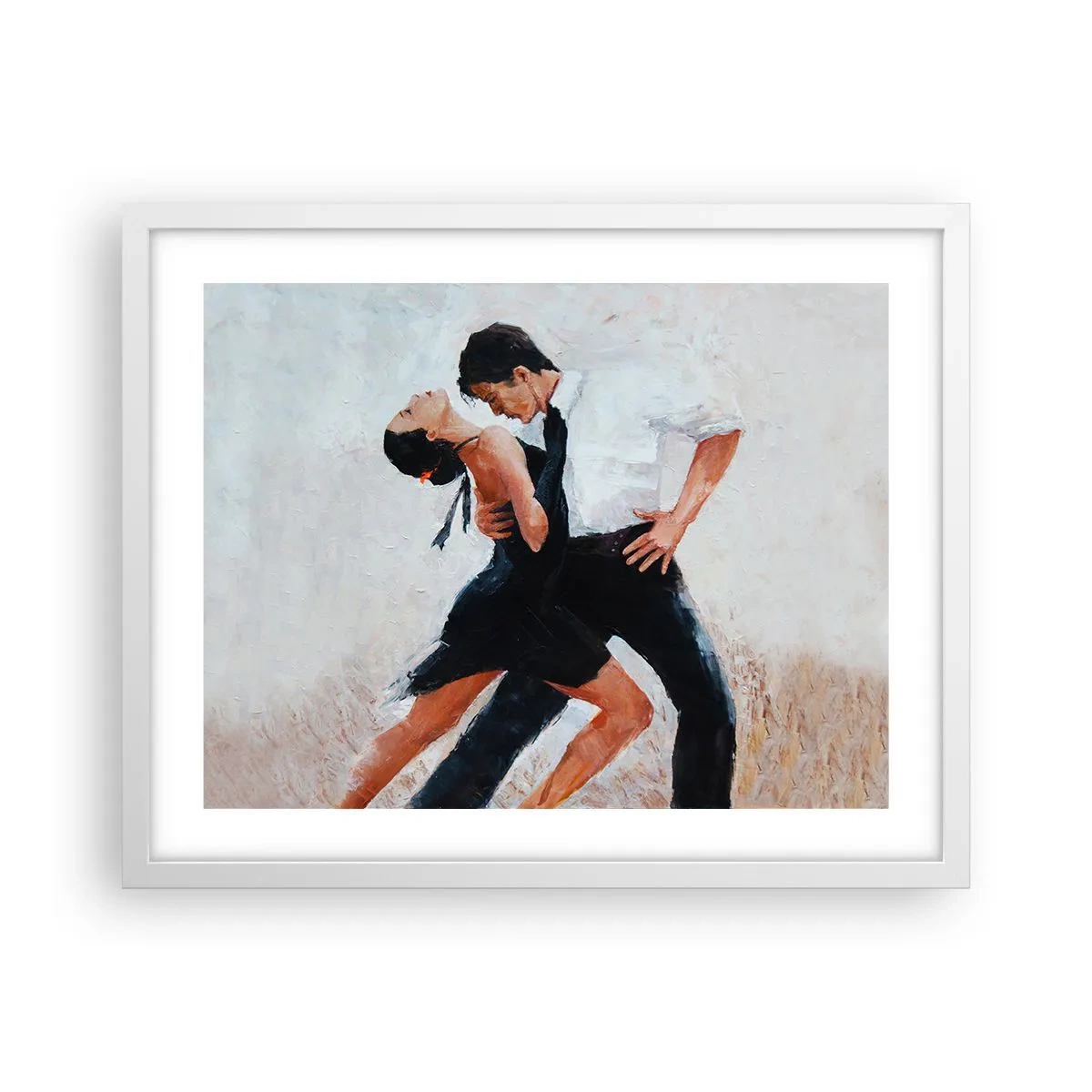 Póster en marco blanco - El tango de mis sueños - 50x40 cm