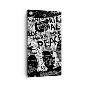 Cuadro sobre lienzo - Impresión de Imagen - El rico mundo de la calle - 45x80 cm