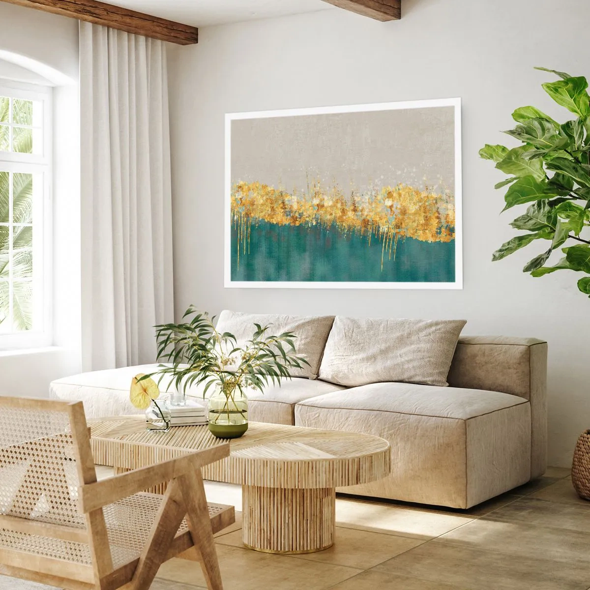 Póster - La frontera dorada - 50x40 cm