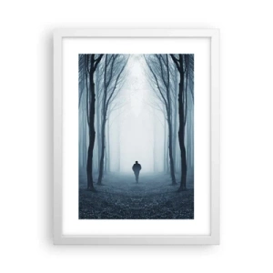 Póster en marco blanco - Alto y claro - 30x40 cm