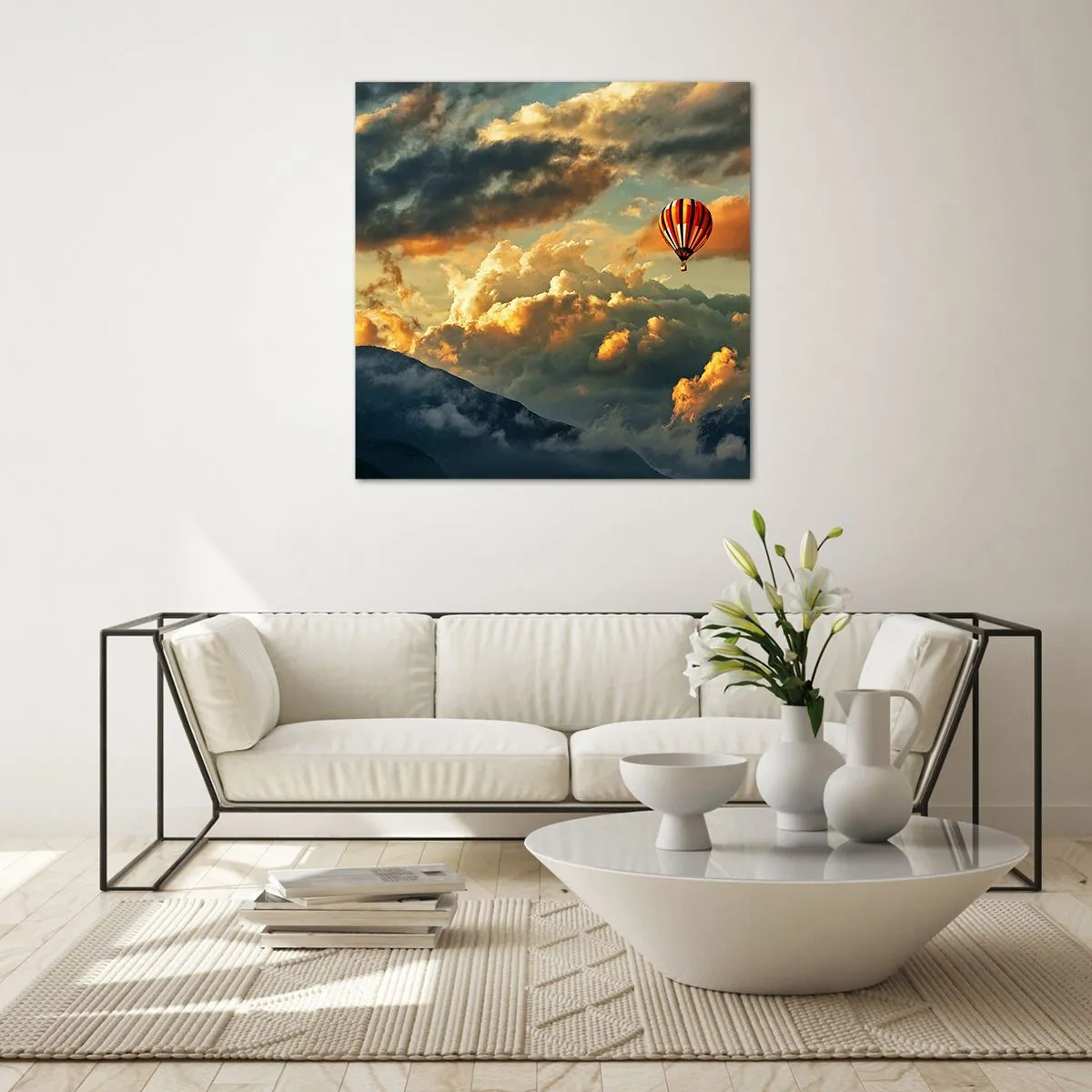 Cuadro sobre vidrio - Impresiones sobre Vidrio - Vuelo porque quiero - 40x40 cm