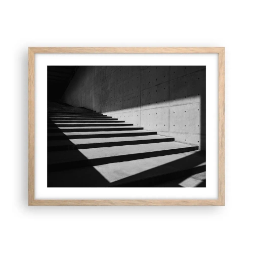 Póster en marco roble claro - La cruda belleza del modernismo - 50x40 cm