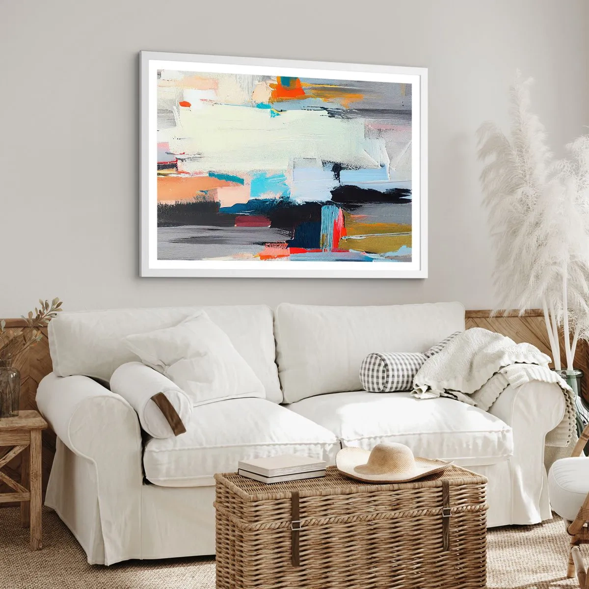 Póster en marco blanco - ¿Existe un método único? - 100x70 cm