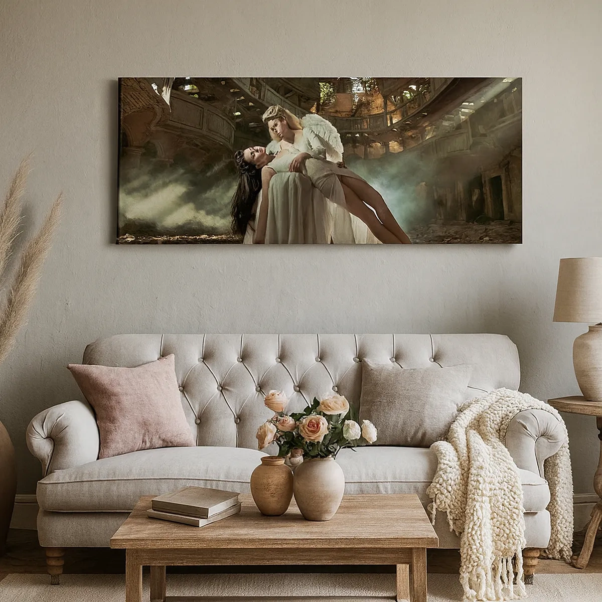 Cuadro sobre lienzo - Impresión de Imagen - El espíritu del viejo teatro - 30x30 cm