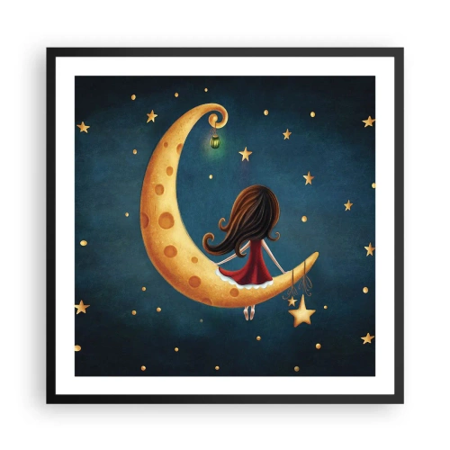 Póster en marco negro - Érase una vez... - 60x60 cm