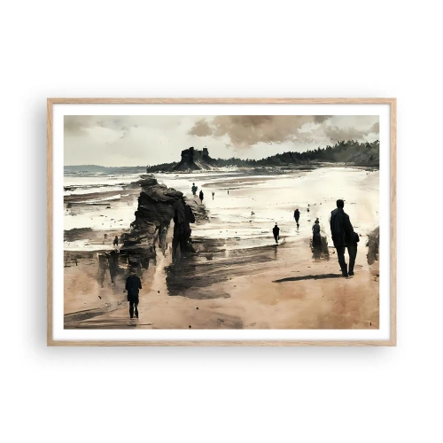 Póster en marco roble claro - Un sueño evocado - 100x70 cm