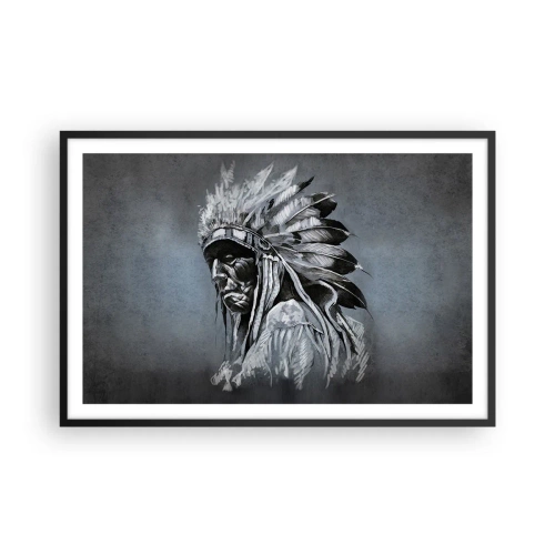 Póster en marco negro - Regreso a las raíces - 91x61 cm