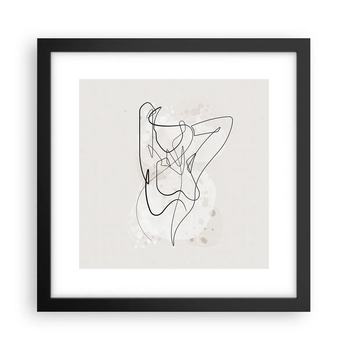 Póster en marco negro - El arte de la seducción - 30x30 cm