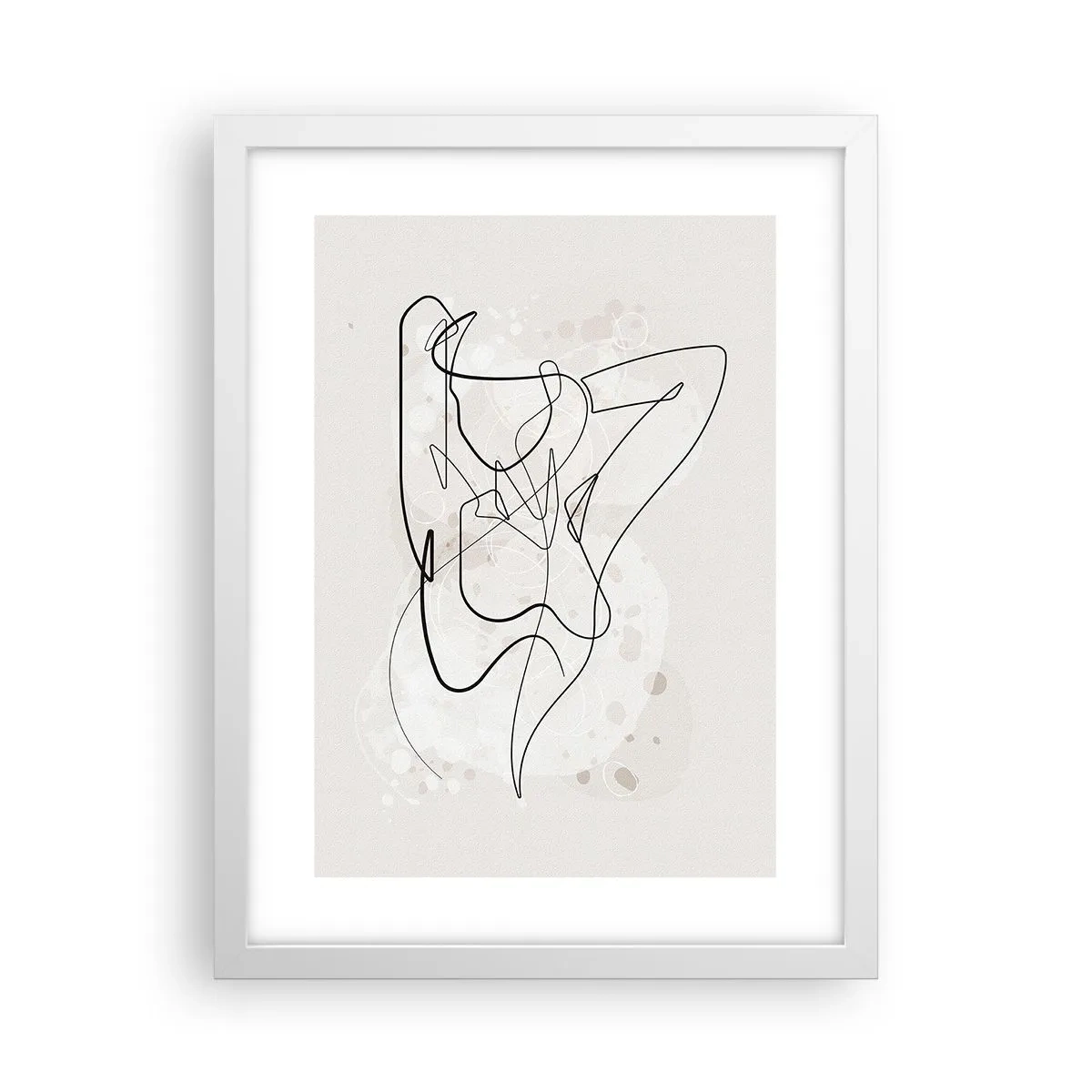 Póster en marco blanco - El arte de la seducción - 30x40 cm