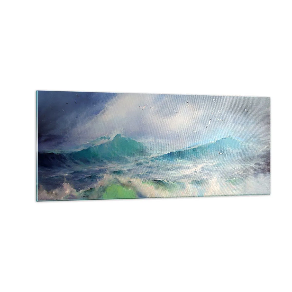 Cuadro sobre vidrio - Impresiones sobre Vidrio - La fuerza del viento - 100x40 cm