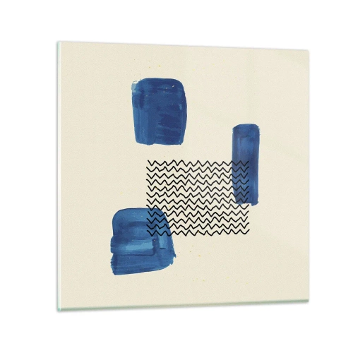 Cuadro sobre vidrio - Impresiones sobre Vidrio - Un cuarteto abstracto - 30x30 cm