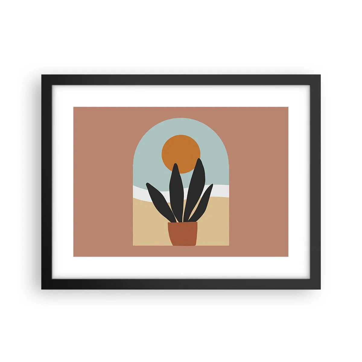 Póster en marco negro - Pequeñas alegrías - 40x30 cm