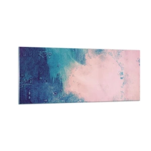 Cuadro sobre vidrio - Impresiones sobre Vidrio - Abrazo azul - 100x40 cm