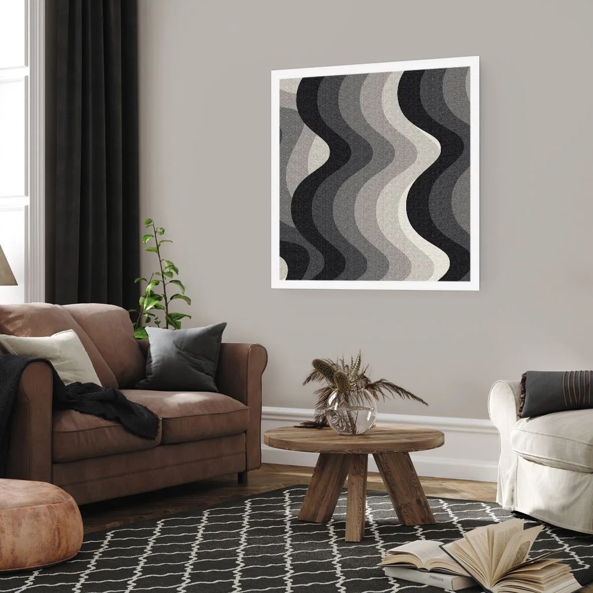 Póster - Ola tras ola - 60x60 cm