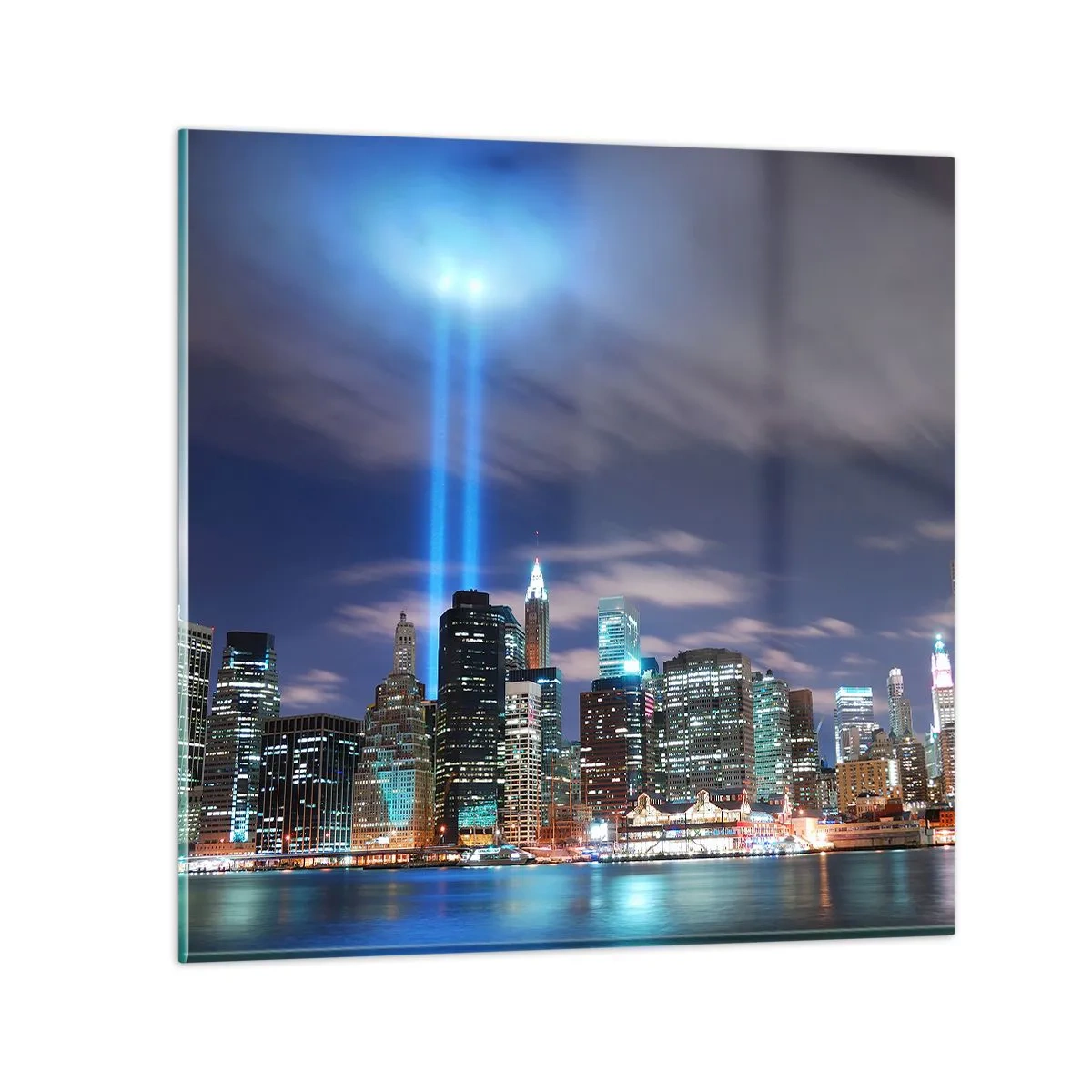 Cuadro sobre vidrio - Impresiones sobre Vidrio - Con luz para alcanzar el cielo - 40x40 cm