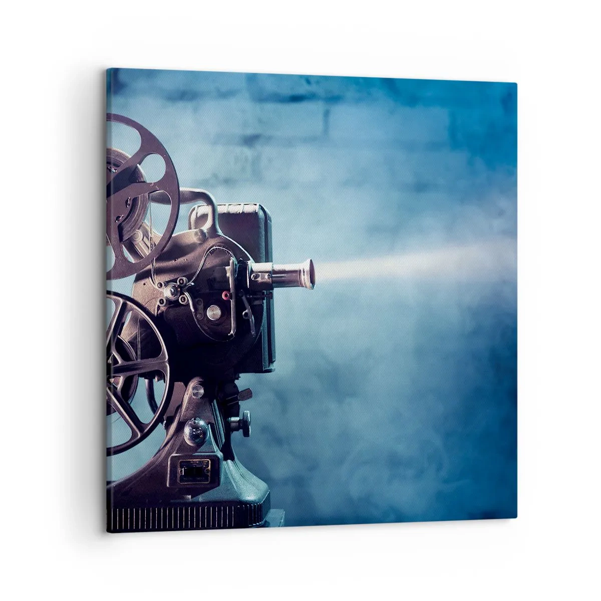 Cuadro sobre lienzo - Impresión de Imagen - En el Vintage cine - 50x50 cm