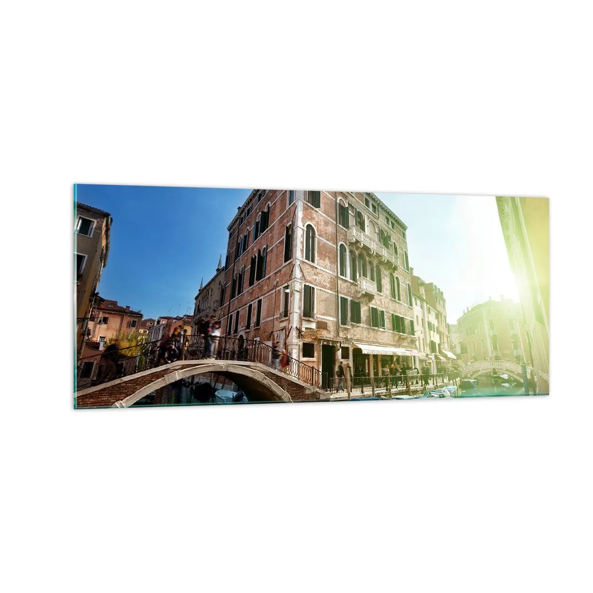 Cuadro sobre vidrio - Impresiones sobre Vidrio - Venecia - Amore Mio - 100x40 cm