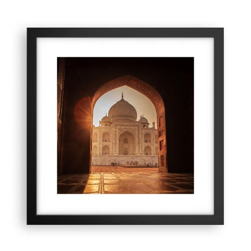 Póster en marco negro - Un monumento al amor sobrenatural - 30x30 cm