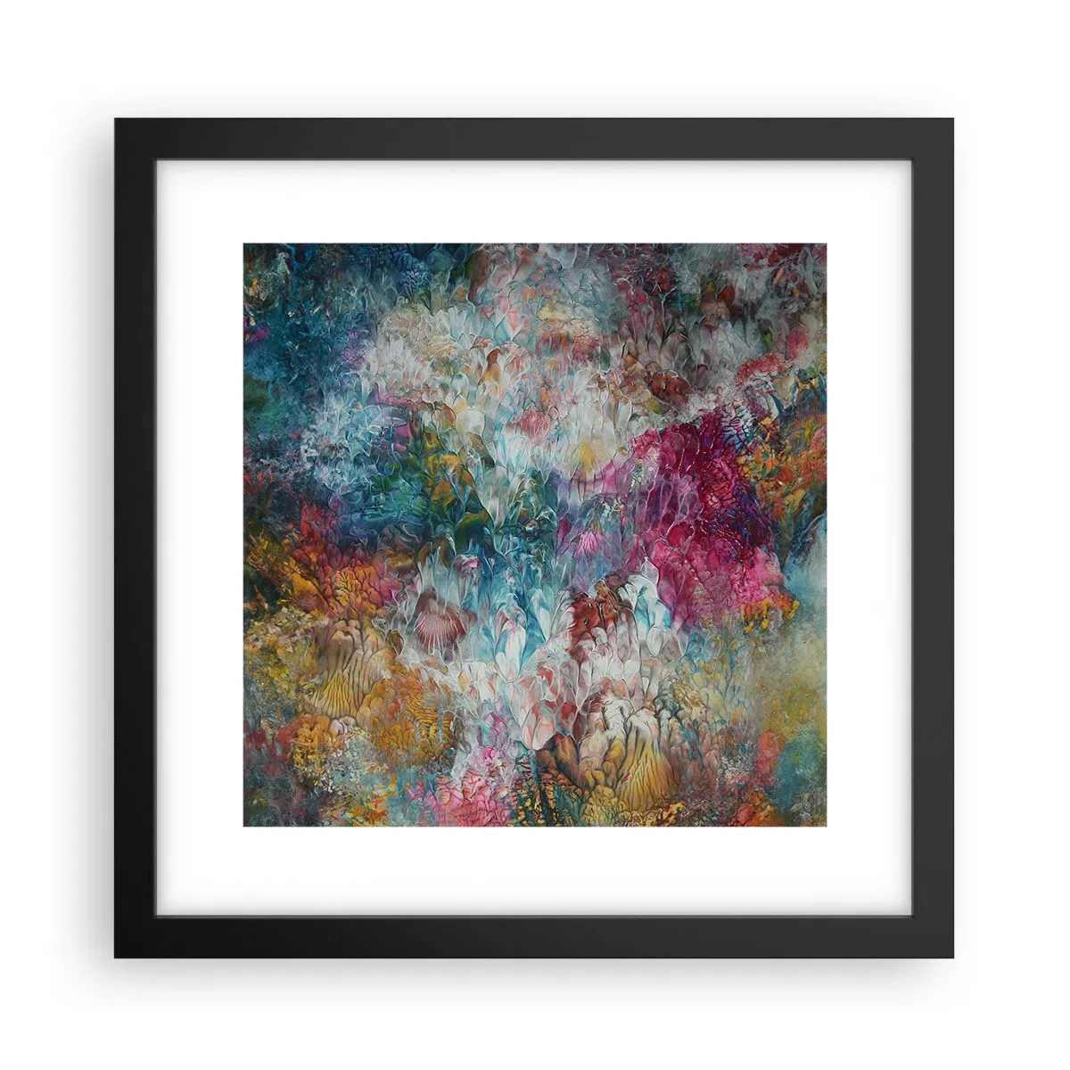 Póster en marco negro - En plena floración - 30x30 cm