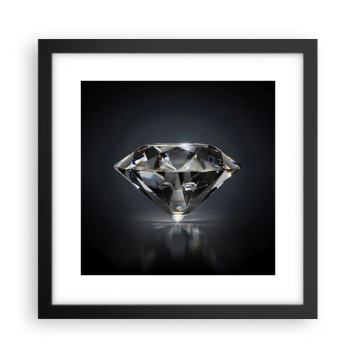 Póster en marco negro - Riqueza y belleza - 30x30 cm