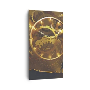 Cuadro sobre lienzo - Impresión de Imagen - En la fuente del tiempo - 55x100 cm