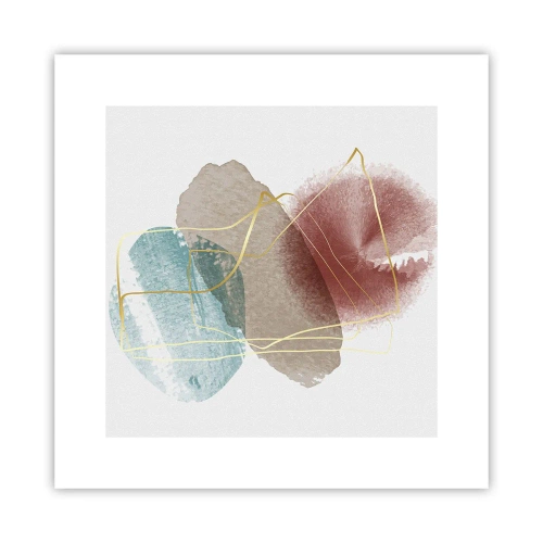 Póster - Abstracción coral del espacio - 30x30 cm