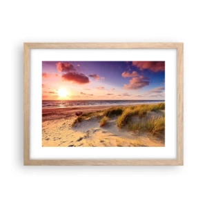 Póster en marco roble claro - Se siente la brisa veraniega - 40x30 cm