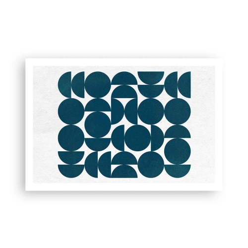 Póster - Círculos y semicírculos - 91x61 cm