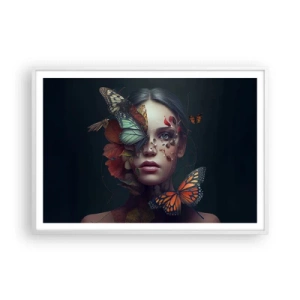 Póster en marco blanco - Una metamorfosis maravillosa - 100x70 cm