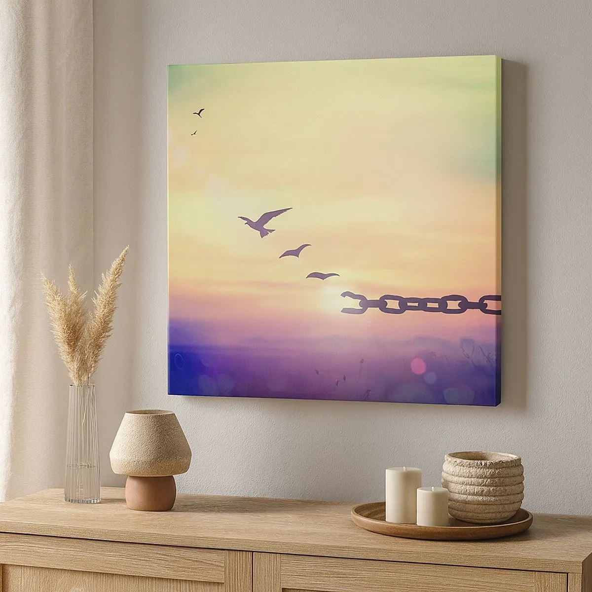 Cuadro sobre lienzo - Impresión de Imagen - Victoria de la libertad - 30x30 cm