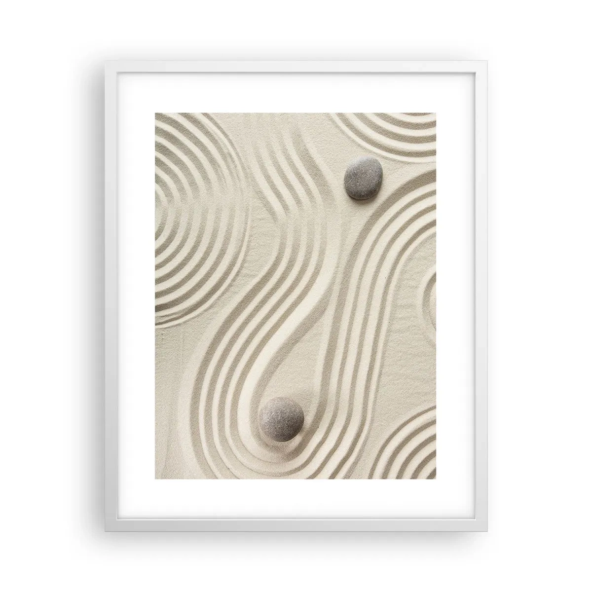 Póster en marco blanco - Un toque de calidez - 40x50 cm