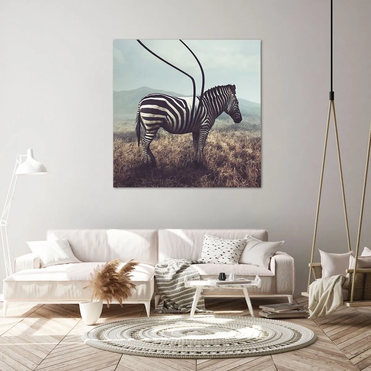 Cuadro sobre lienzo - Impresión de Imagen - Fallo en Matrix - 30x30 cm