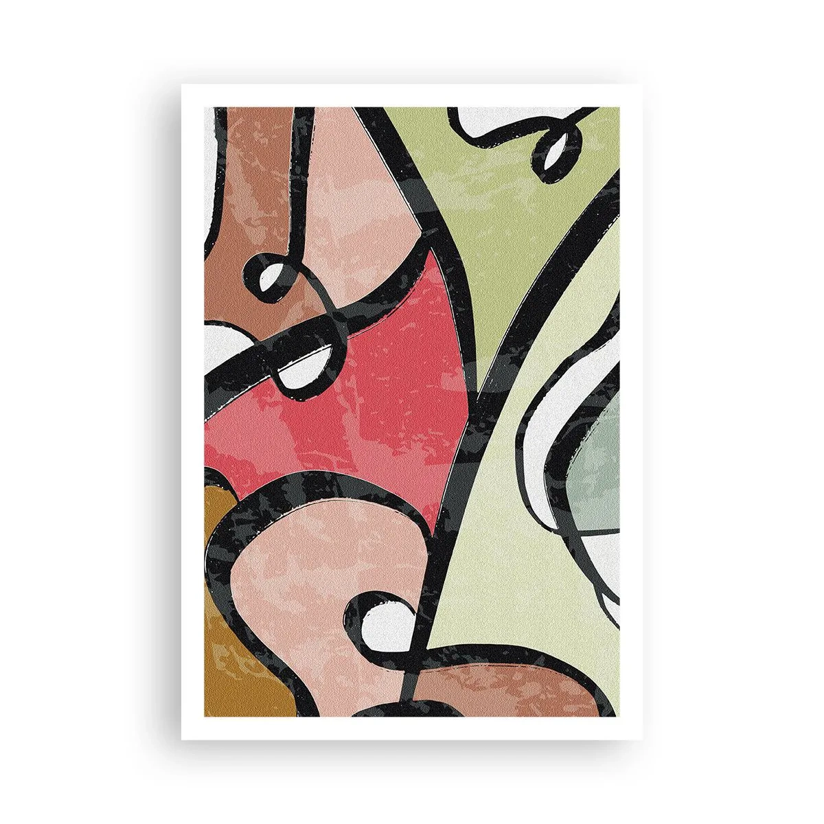 Póster - Piruetas entre colores - 70x100 cm