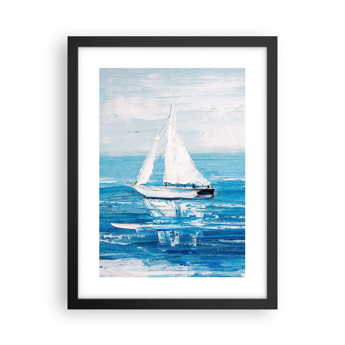 Póster en marco negro - Con un amigo a tu lado - 30x40 cm