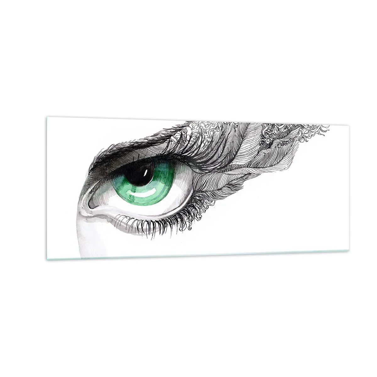 Cuadro sobre vidrio - Impresiones sobre Vidrio - Hermosa y lista para atacar - 100x40 cm