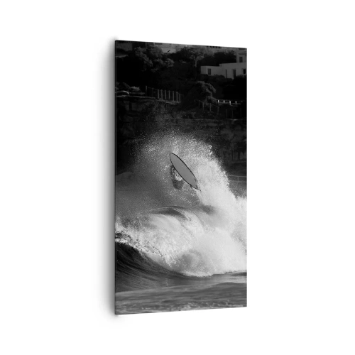 Cuadro sobre lienzo - Impresión de Imagen - Desafío aceptado - 65x120 cm
