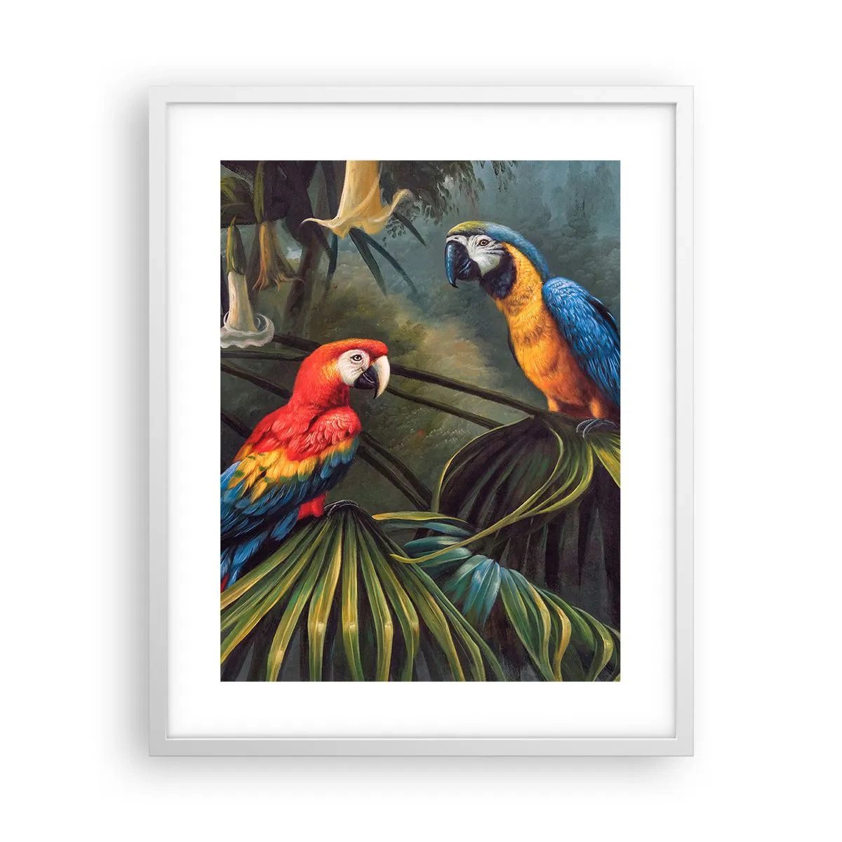 Póster en marco blanco - Romanticismo en los trópicos - 40x50 cm