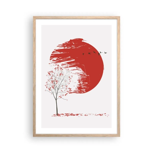 Póster en marco roble claro - ¿Conoces este país? - 50x70 cm