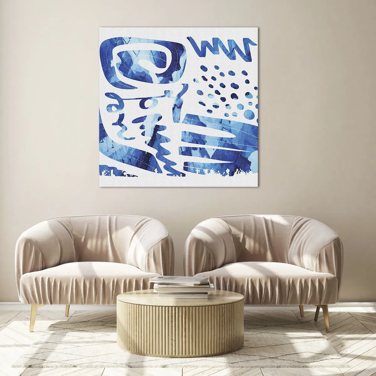 Cuadro sobre vidrio - Impresiones sobre Vidrio - Vuelta a las raíces - 40x40 cm