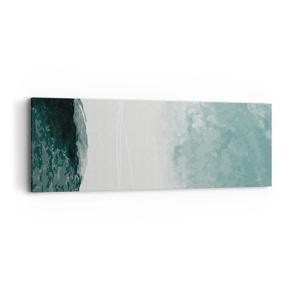 Cuadro sobre lienzo - Impresión de Imagen - Un encuentro con la niebla - 90x30 cm